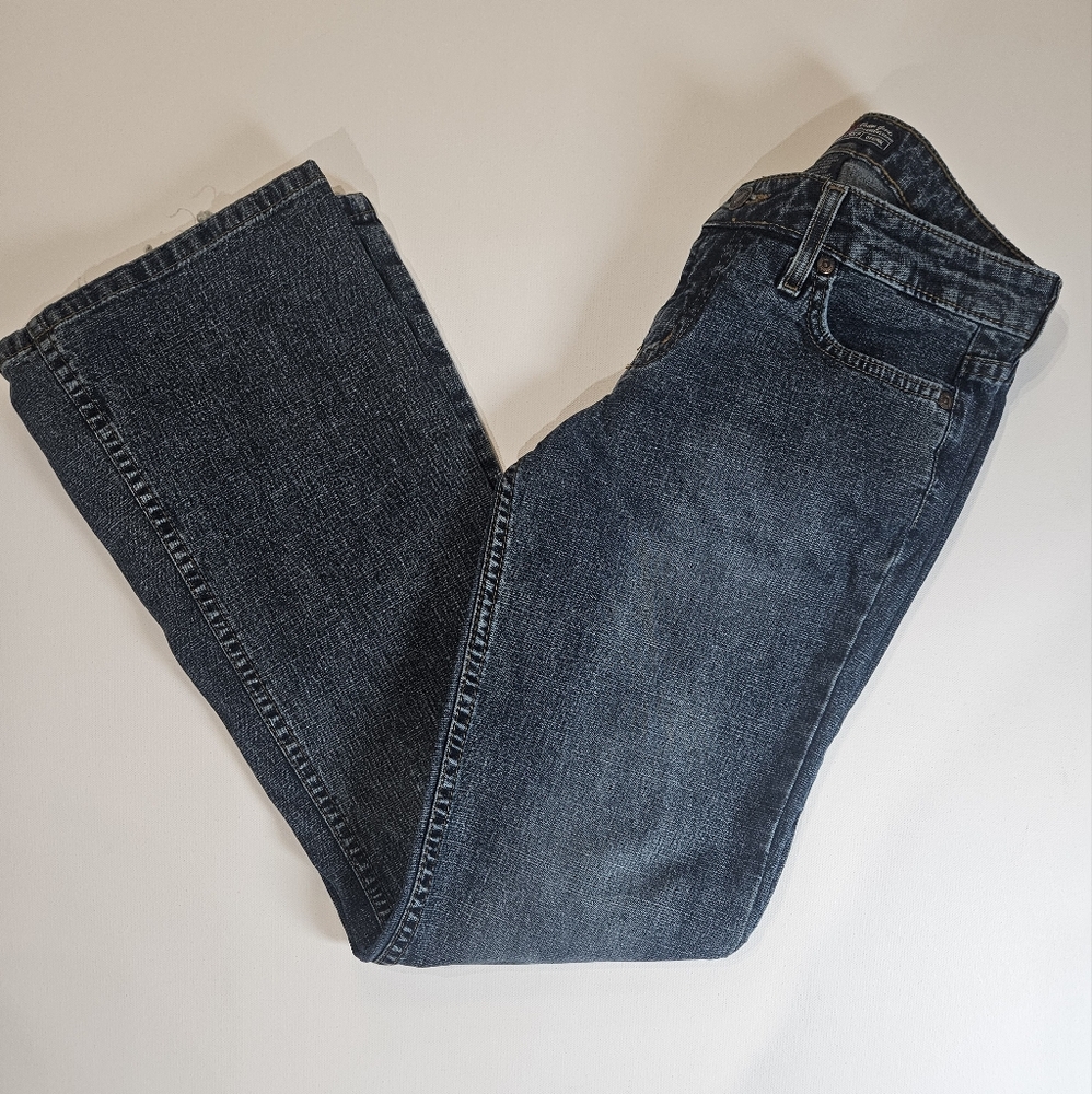 Aeropostale Jeans Womens Size 1/2 S Blue Medium Wash‎ Bootcut Low Rise Y2K Denim